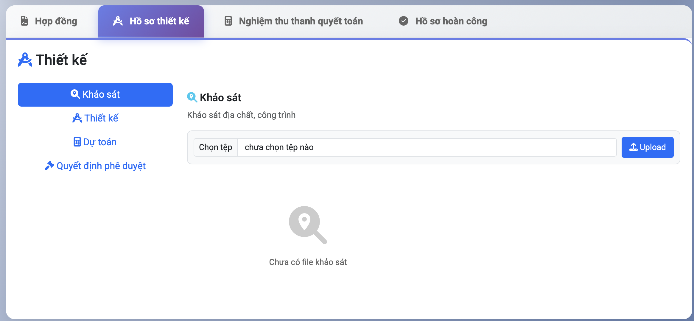 Screenshot chọn tab hồ sơ